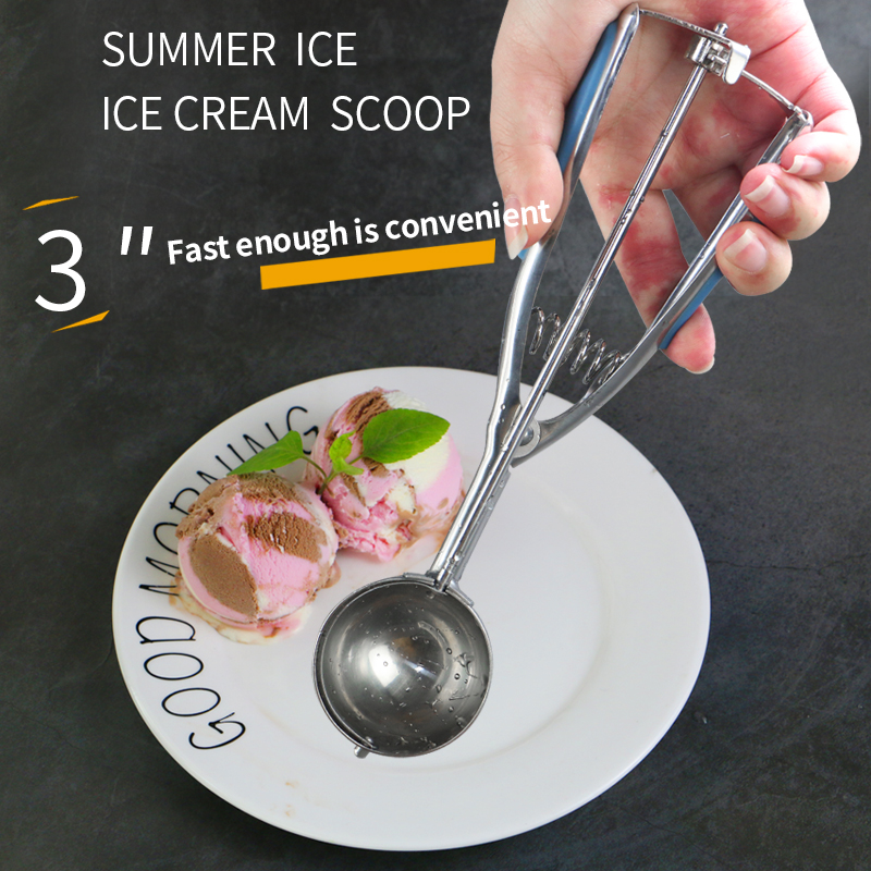 Amazon hot sales eco-friendly Fruit Ball Scoop Kitchen Accessories stainless steel ice cream scoop