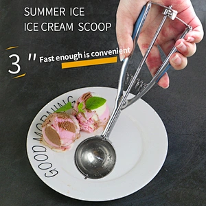 Amazon hot sales eco-friendly Fruit Ball Scoop Kitchen Accessories stainless steel ice cream scoop