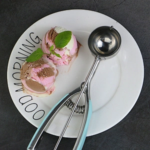 Wholesale Ice Cream Spoon Cookie Scoop for Bakingc Tools Stainless Steel Ice Cream Scoop With Trigger