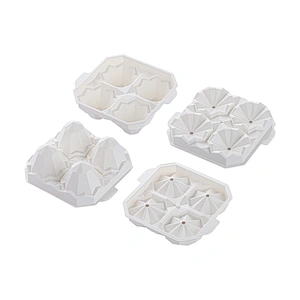 4 Cavity Food Grade Star drill Shape Ice Tray / Star drill Shape Ice Cube Tray Mold/Star drill Ice Ball Maker