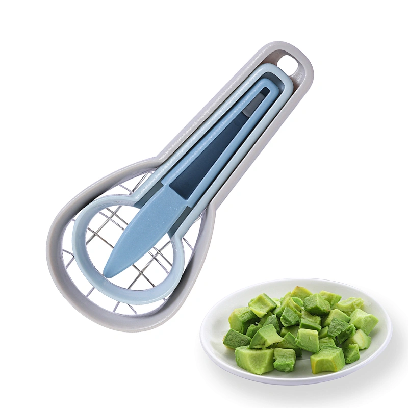 Kitchen Gadgets fruit corer slicer peeler knife Plastic Avocado Multi function Fruit Cutter Knife Corer Avocado Slicer