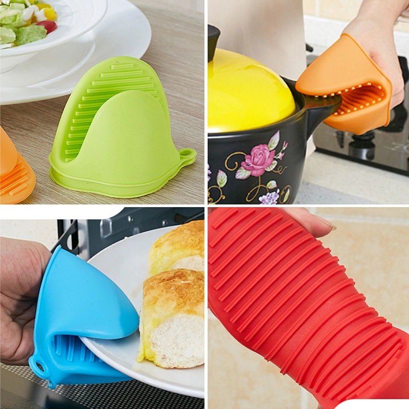 Wholesale hot sale Heat Resistant Anti Scald Gloves Kitchen baking Thicken   Thick anti scalding Oven Pinch Mitts