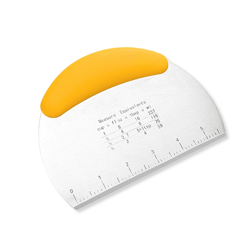 Stainless steel Pastry Dough cutter chopper scraper with Ruler kitchen baking tools Dough Bench Scraper