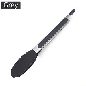 amazon top seller silicone kitchen utensil Heat resistant bbq tongs food clip for Grilling Serving Cooking kitchen gadget
