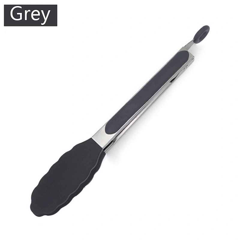 amazon top seller silicone kitchen utensil Heat resistant bbq tongs food clip for Grilling Serving Cooking kitchen gadget