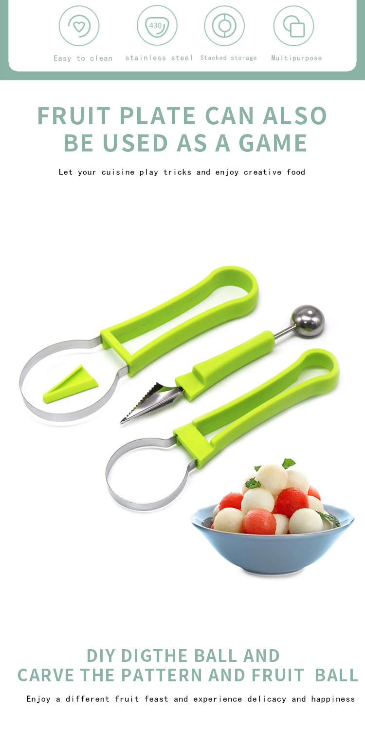 stainless steel fruit spoon