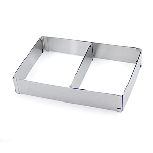 Hot sales professional big size stainless steel square adjustable cake mold