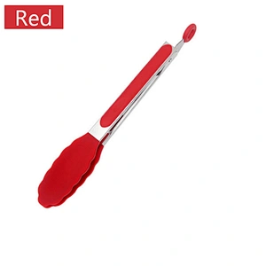 amazon top seller silicone kitchen utensil Heat resistant bbq tongs food clip for Grilling Serving Cooking kitchen gadget