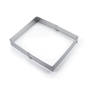 Hot sales professional big size stainless steel square adjustable cake mold