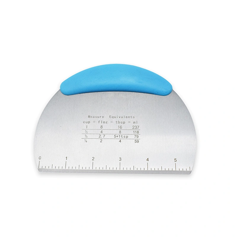 Stainless steel Pastry Dough cutter chopper scraper with Ruler kitchen baking tools Dough Bench Scraper