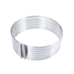 Hot sales christmas food grade stainless steel 7 layers adjustable cake mold