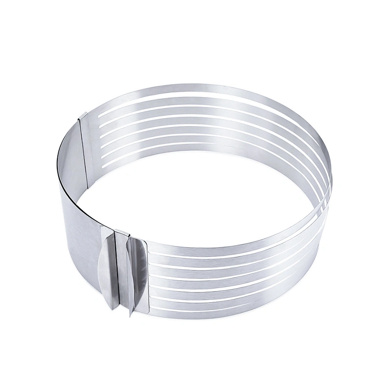 Hot sales christmas food grade stainless steel 7 layers adjustable cake mold