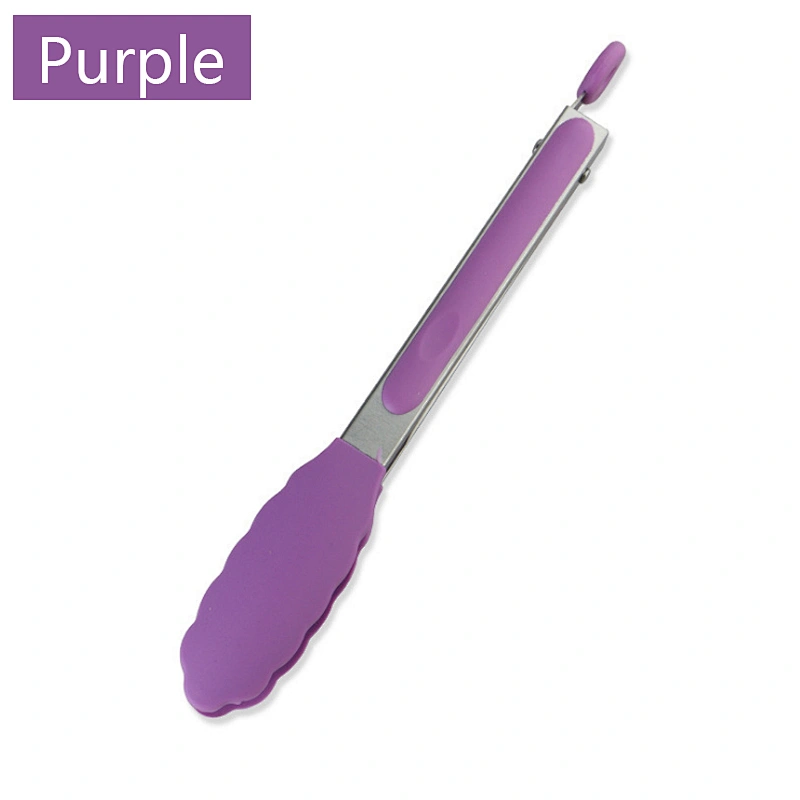 amazon top seller silicone kitchen utensil Heat resistant bbq tongs food clip for Grilling Serving Cooking kitchen gadget