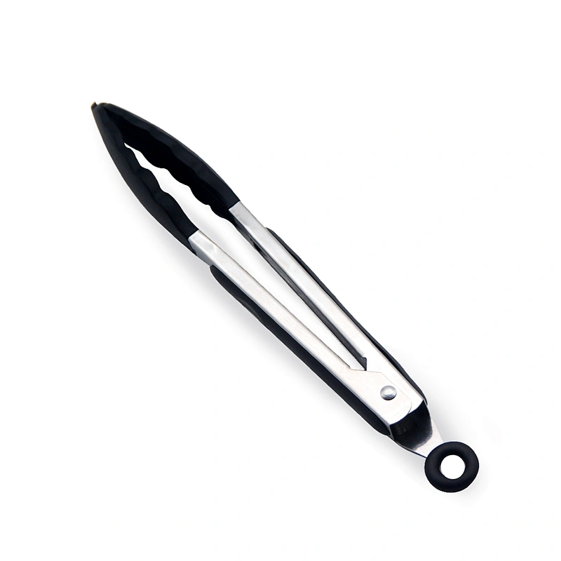 amazon top seller silicone kitchen utensil Heat resistant bbq tongs food clip for Grilling Serving Cooking kitchen gadget