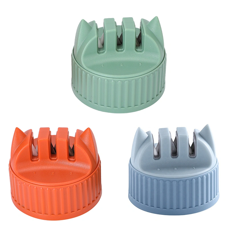 Professional sharpening Kitchen Knives Scissor Sharpener kitchen gadgets 3-section Handheld knife sharpener