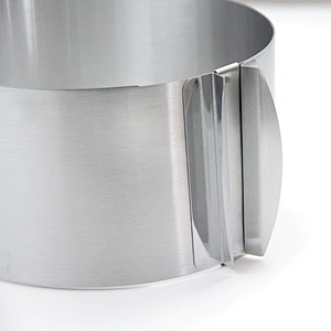 Amazon best seller professional 6.5'' stainless steel adjustable cake mold
