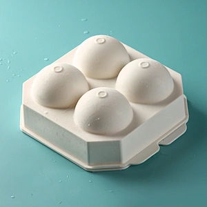 Amazon hot sale Easy Release 4 Ice Trays Ice Cube Molds Removable Lid Portable Ice ball cube Tray
