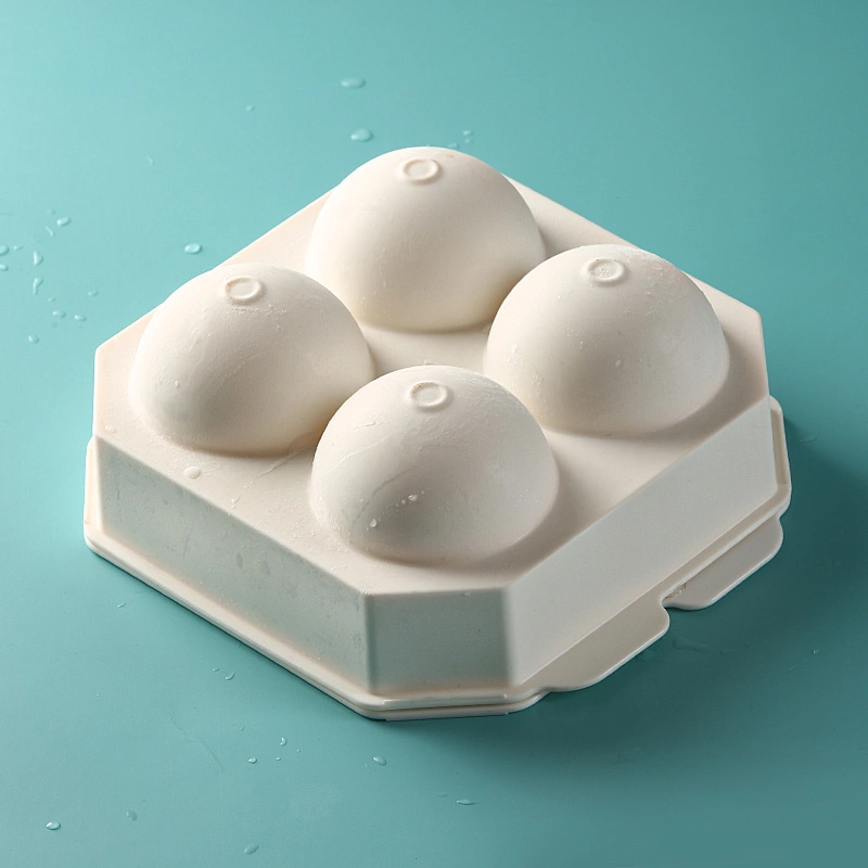 Amazon hot sale Easy Release 4 Ice Trays Ice Cube Molds Removable Lid Portable Ice ball cube Tray