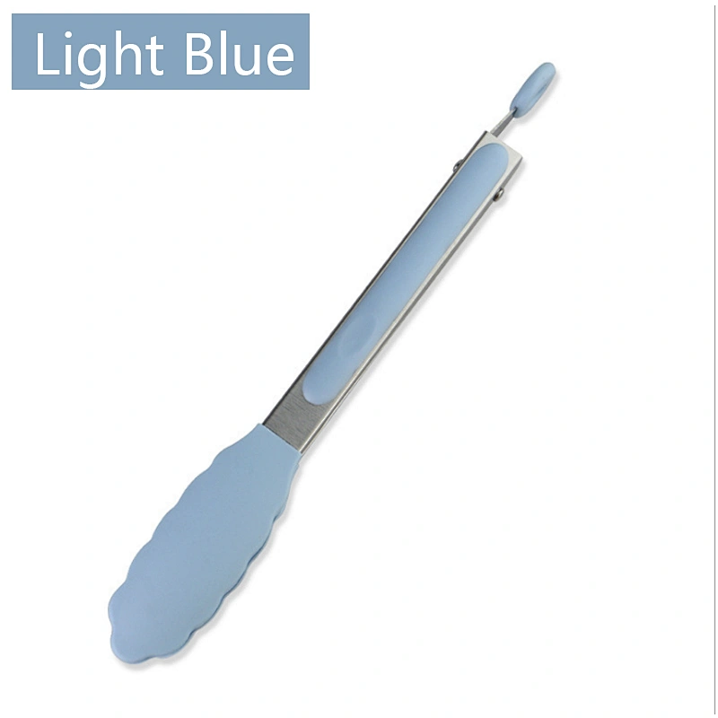 amazon top seller silicone kitchen utensil Heat resistant bbq tongs food clip for Grilling Serving Cooking kitchen gadget