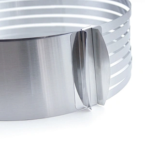 Hot sales christmas food grade stainless steel 7 layers adjustable cake mold