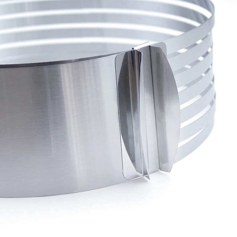 Hot sales christmas food grade stainless steel 7 layers adjustable cake mold