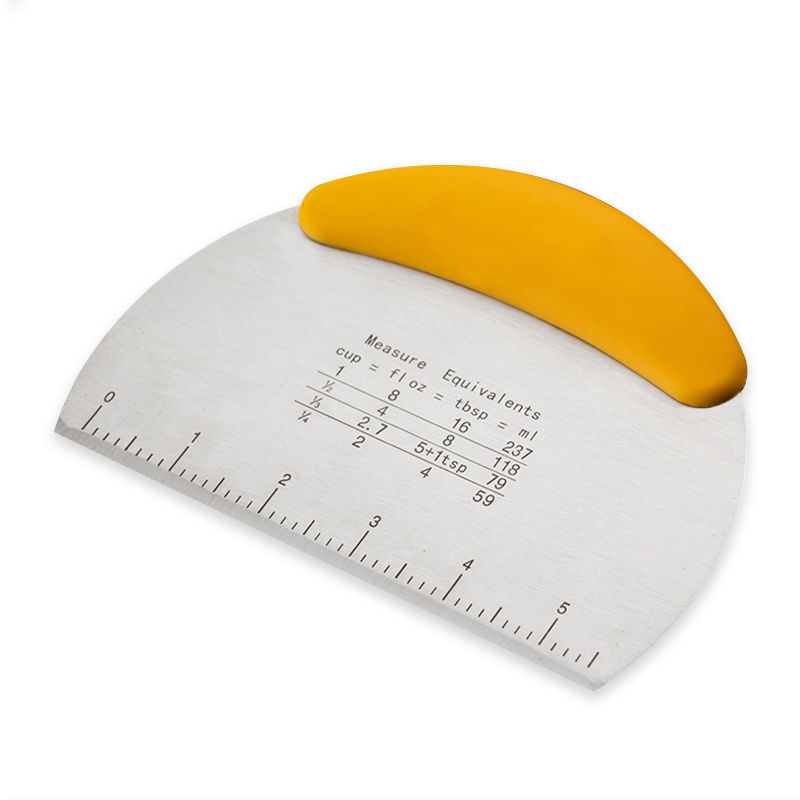 Stainless steel Pastry Dough cutter chopper scraper with Ruler kitchen baking tools Dough Bench Scraper