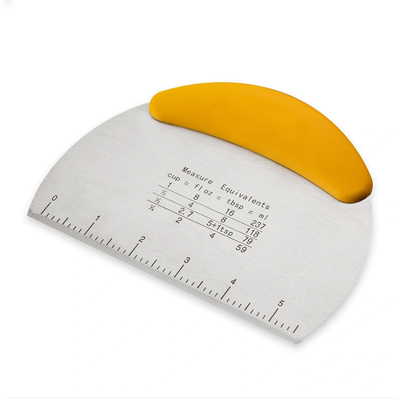 Stainless steel Pastry Dough cutter chopper scraper with Ruler kitchen baking tools Dough Bench Scraper