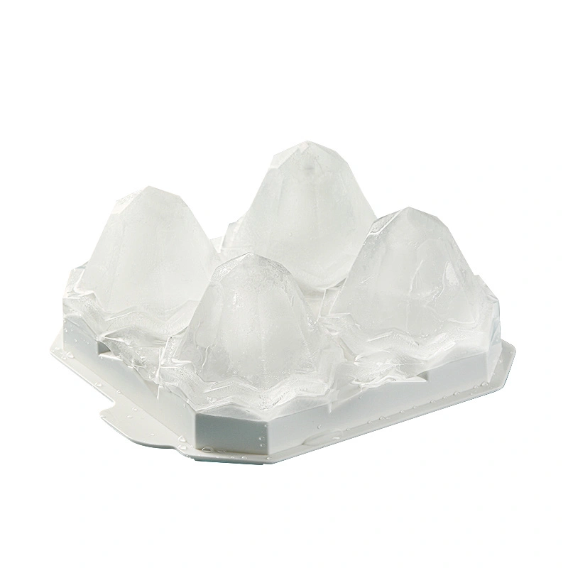 4 Cavity Food Grade Star drill Shape Ice Tray / Star drill Shape Ice Cube Tray Mold/Star drill Ice Ball Maker