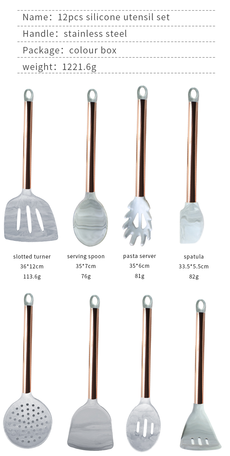 silicone kitchen utensil set
