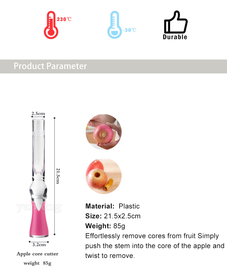 GADGETS 2022 ECO FRIENDLY KITCHEN ACCESSORIES CORE CUTTER KNIFE CORERS APPLE SLICER MULTI-FUNCTION FRUIT CORE REMOVED
