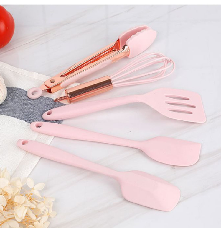 YANGJIANG FACTORY WHOLESALE SILICONE UTENSILS KITCHEN ACCESSORIES SILICONE COOKING UTENSILS SET FOR KITCHEN