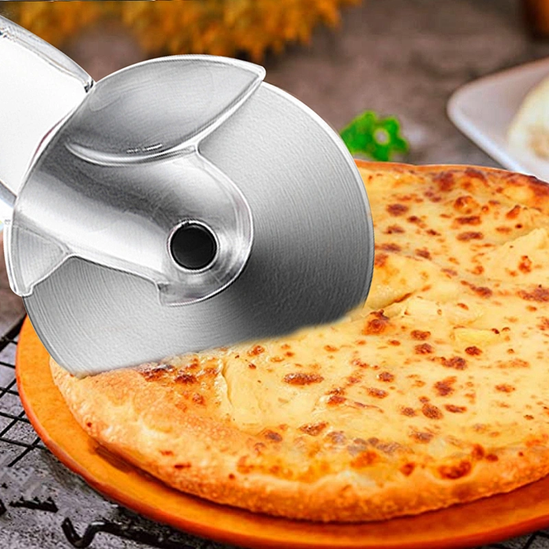 Best Selle Cooking Baking Tools Manual Sharp Pizza Slicer Non Stick Pizza Cutter With Non Slip Handle
