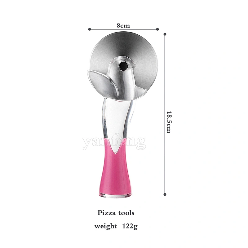 Best Selle Cooking Baking Tools Manual Sharp Pizza Slicer Non Stick Pizza Cutter With Non Slip Handle