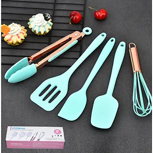 YANGJIANG FACTORY WHOLESALE SILICONE UTENSILS KITCHEN ACCESSORIES SILICONE COOKING UTENSILS SET FOR KITCHEN