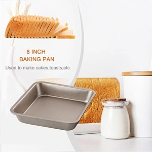 Amazon hot seller stainless steel Rectangle Bake Pan Non Stick Kitchen Bakeware Carbon Steel Cake Baking Tray