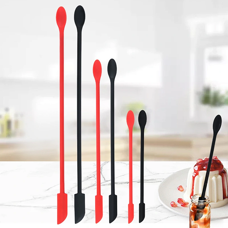 AMAZON SALES SILICONE KITCHEN ACCESSORIES KITCHEN UTENSILS BAKING TOOLS MINI JAM SPATULA MULTI-FUNCTION SILICONE SCRAPER SPATULA