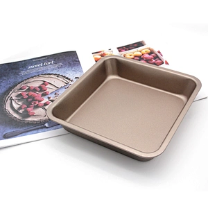 Amazon hot seller stainless steel Rectangle Bake Pan Non Stick Kitchen Bakeware Carbon Steel Cake Baking Tray