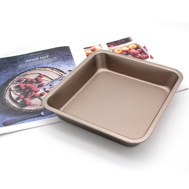 Amazon hot seller stainless steel Rectangle Bake Pan Non Stick Kitchen Bakeware Carbon Steel Cake Baking Tray
