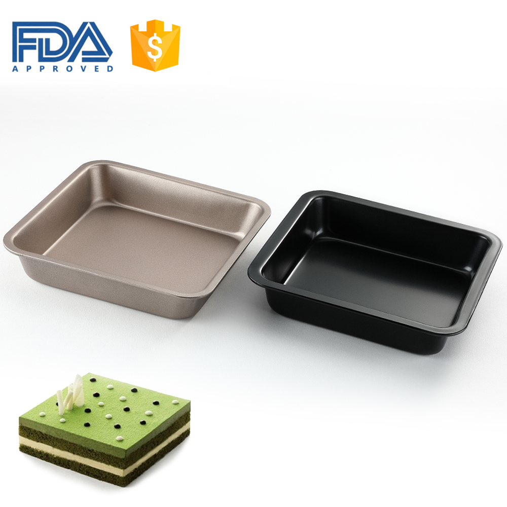 Amazon hot seller stainless steel Rectangle Bake Pan Non Stick Kitchen Bakeware Carbon Steel Cake Baking Tray