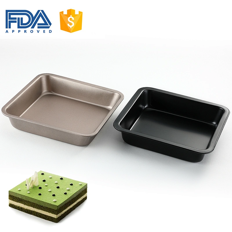 Amazon hot seller stainless steel Rectangle Bake Pan Non Stick Kitchen Bakeware Carbon Steel Cake Baking Tray