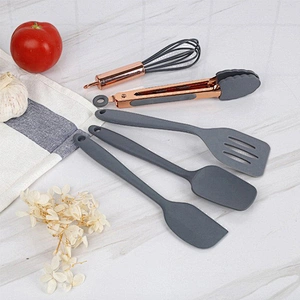 YANGJIANG FACTORY WHOLESALE SILICONE UTENSILS KITCHEN ACCESSORIES SILICONE COOKING UTENSILS SET FOR KITCHEN