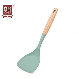 New Products Silicone High Quality Kitchen Turner Heat-resistant Non-slip Cooking Utensils Silicone Turner