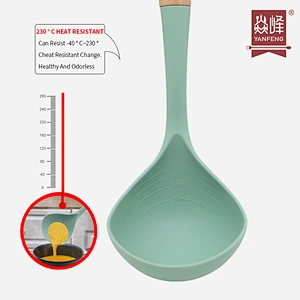Amazon Products High Quality Kitchen Accessories Silicone Kitchen Ladle Non Stick Heat Resistant Silicone Soup Ladle