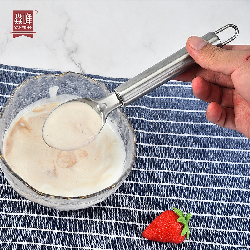Factory Promotional Wholesale Ice Cream Scoop Kitchen Dessert Spoon Eco-friendly Stainless Steel Ice Cream Tools
