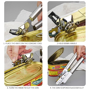 AMAZON TOP SELLER KITCHEN ACCESSORIES MULTIFUNCTION CAN BOTTLE OPENER COCINA MANUAL CAN TIN OPENER STAINLESS STEEL CAN OPENER
