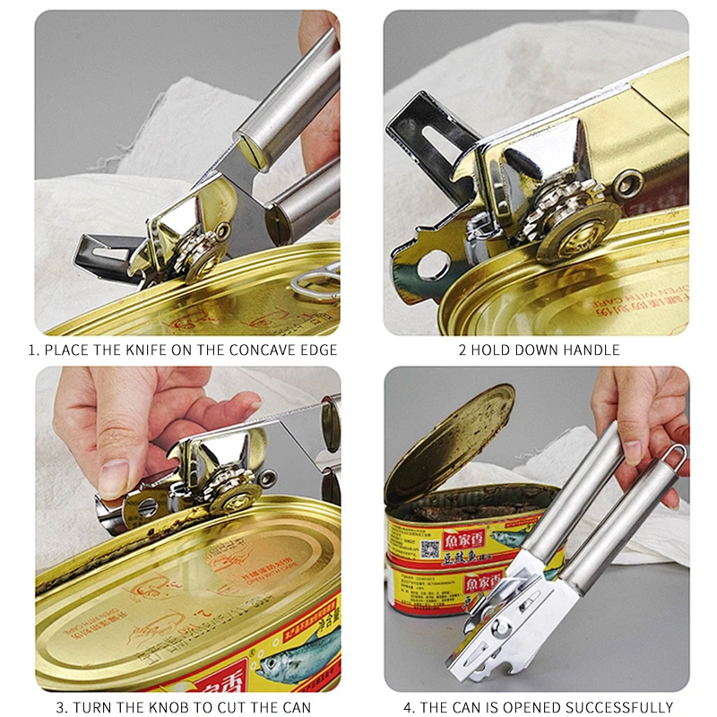 AMAZON TOP SELLER KITCHEN ACCESSORIES MULTIFUNCTION CAN BOTTLE OPENER COCINA MANUAL CAN TIN OPENER STAINLESS STEEL CAN OPENER