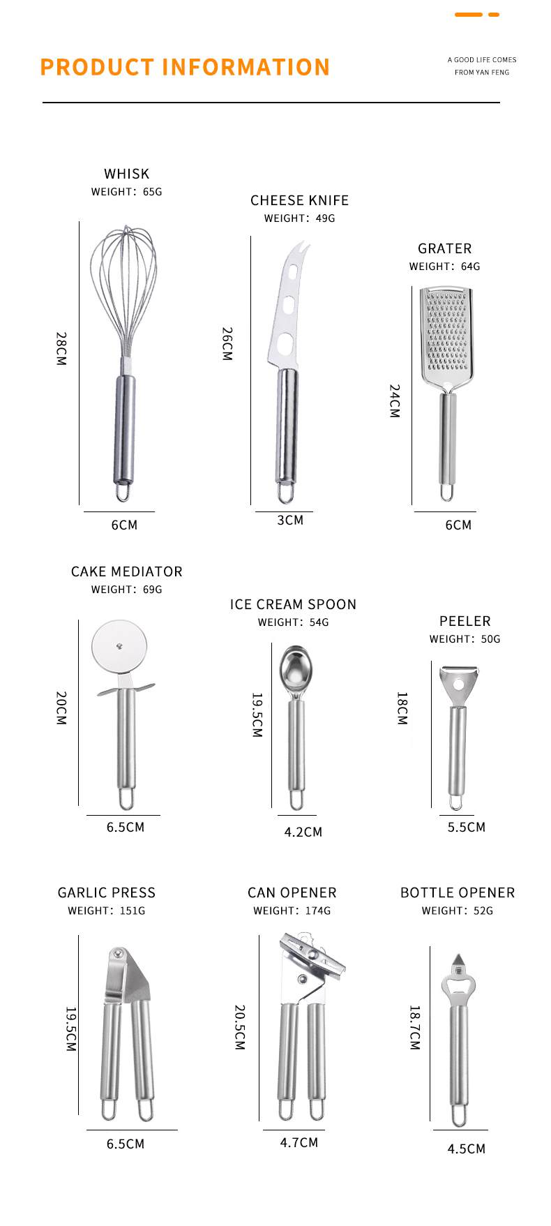 Best Seller 2022 Non-stick Cookware Stainless Steel Utensils Set Kitchen Accessories Cooking Tools Kitchen Gadgets Sets