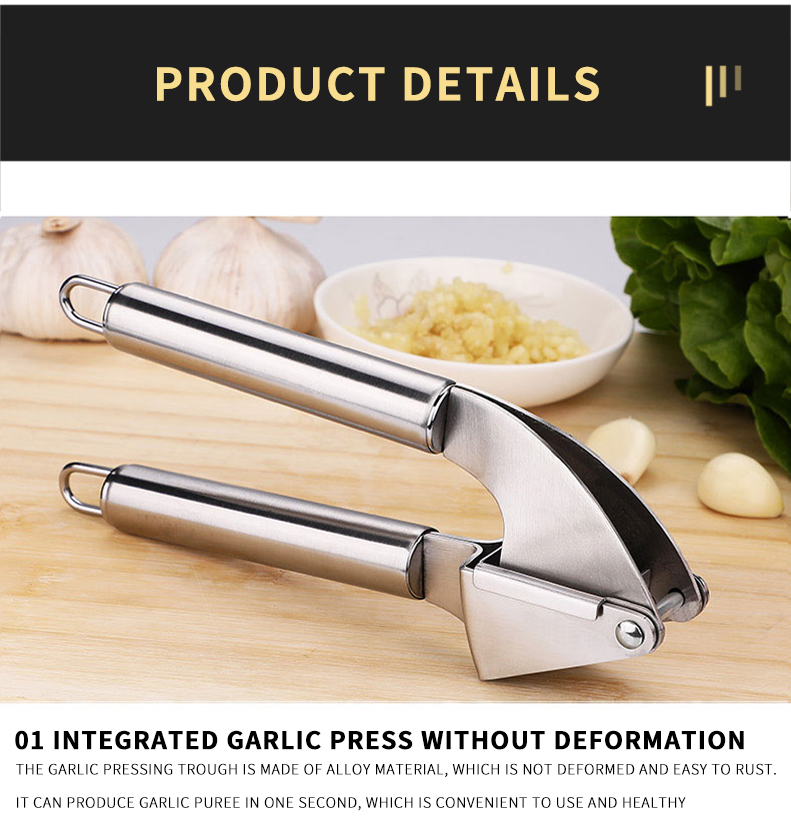 Factory Outlet High Quality Manual Garlic Squeezer Kitchen Tools Multifunction Garlic Press Crusher