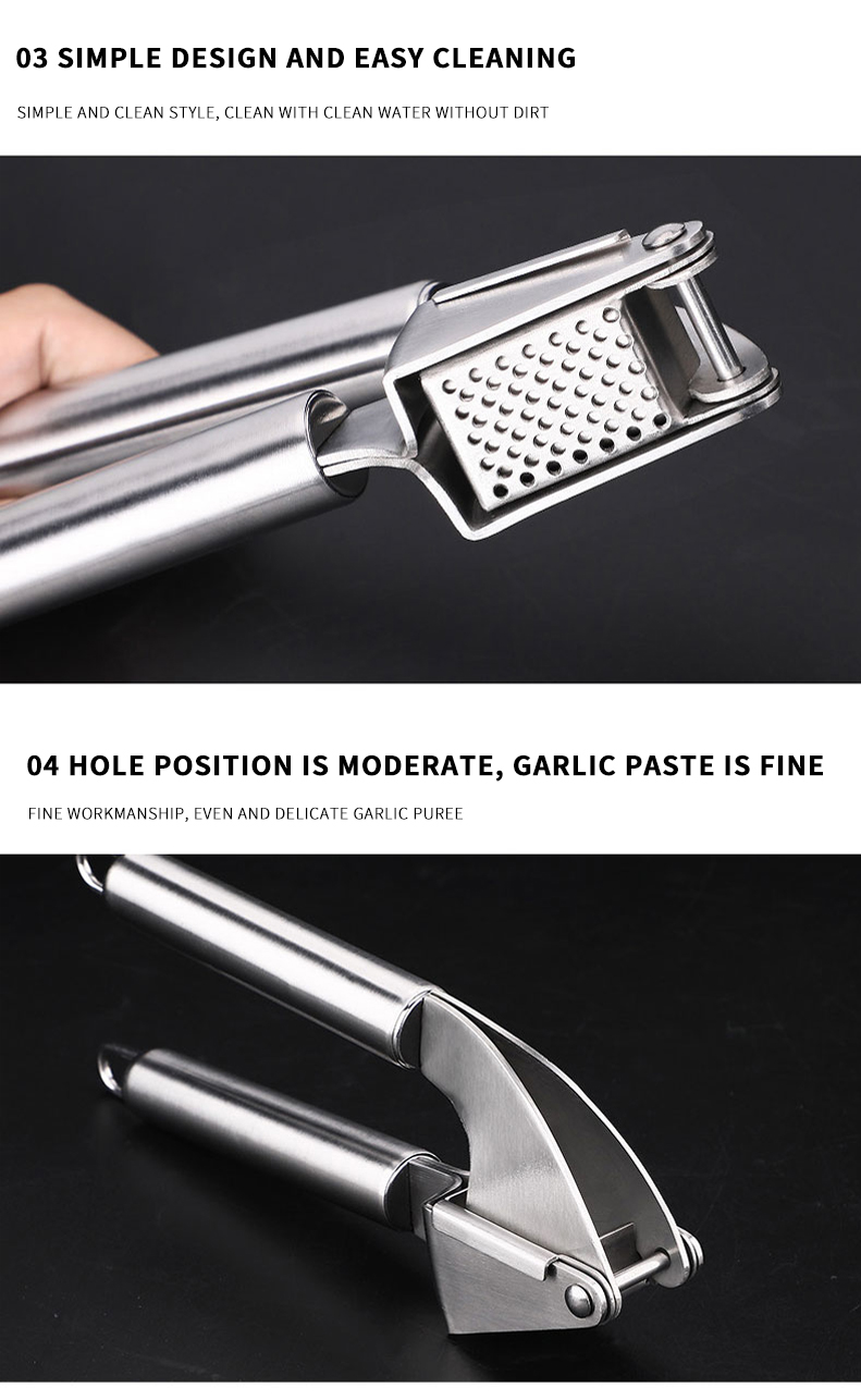 Factory Outlet High Quality Manual Garlic Squeezer Kitchen Tools Multifunction Garlic Press Crusher
