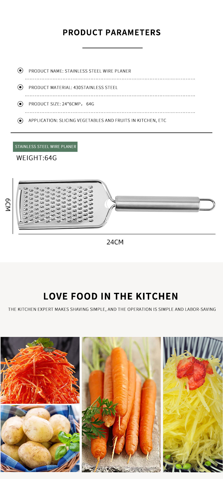 Professional Zesting Tools Multi Function Kitchen Manual Food Cheese grater Vegetable Chopper Lemon Grater With Stainless Steel